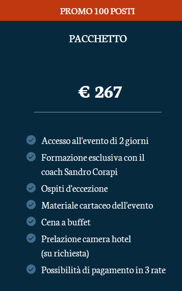 Pacchetto Vita Da Leader 15-16 Novembre 2025